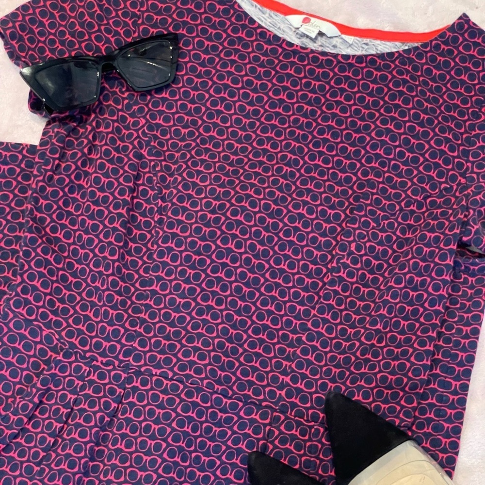 BODEN Spectacle Print Jersey Dress - Size UK 10 - Picture 2 of 7